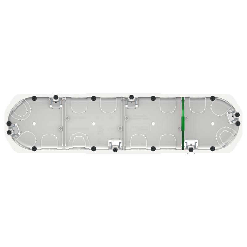 Multifix boîte d'encastrement diam. 67mm prof 40mm 4 postes entraxe 71 mm SCHNEIDER IMT35944