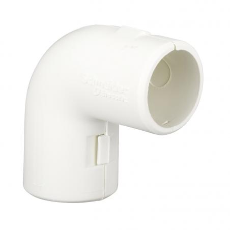 Mureva Tube équerre pour conduit rigide Ø20mm blanc polaire SCHNEIDER IMT42920