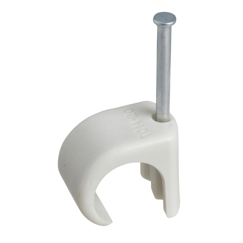 Mureva Fix Clip à clou conduit Ø14-20mm clou Ø2,5-L35mm gris SCHNEIDER IMT49002