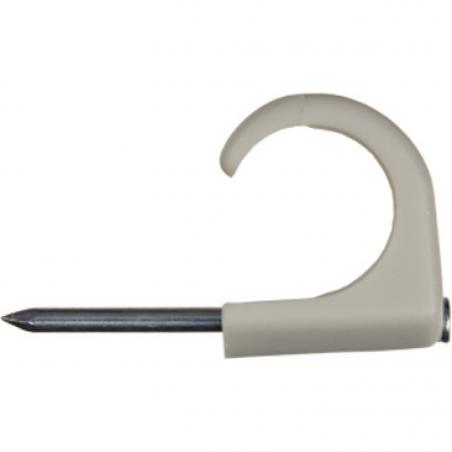 Mureva Fix Clip à clou conduit Ø14-20mm clou Ø2,5-L35mm gris SCHNEIDER IMT49002