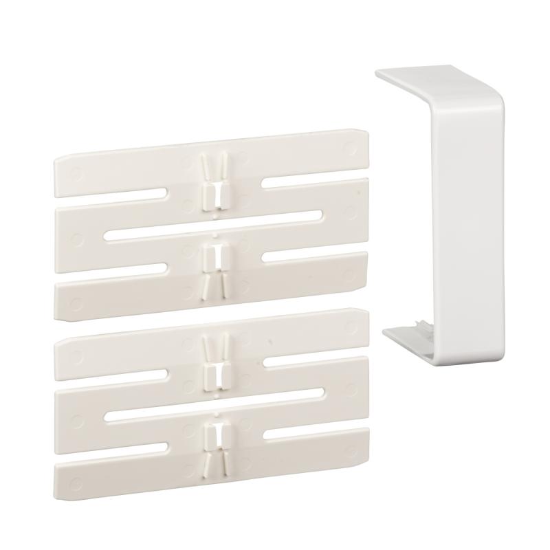 OptiLine 45 goulotte pvc blanc polaire 75 x 55 mm joint de fond SCHNEIDER ISM10106P
