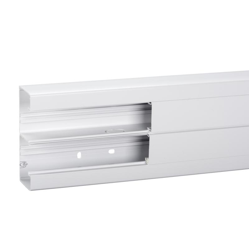 OptiLine 45 goulotte pvc blanc polaire 140 x 55 mm 4 x 3m SCHNEIDER ISM10310P