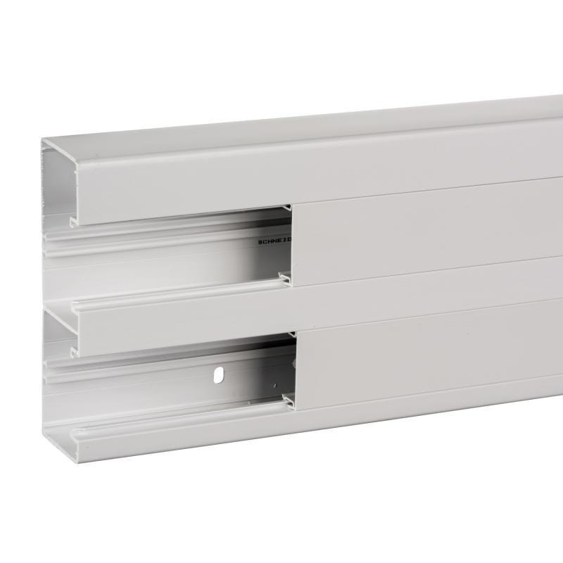 OptiLine 45 goulotte pvc blanc polaire 165 x 55 mm 6 x 2m SCHNEIDER ISM10400P
