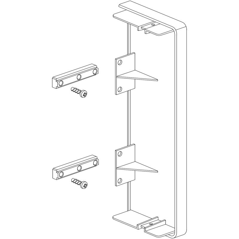 OptiLine 45 goulotte aluminium 165 x 55 mm embouts SCHNEIDER ISM10454