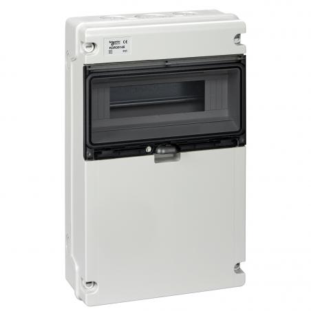 Kaedra XT coffret étanche pr prises face lisse 1rangée 12modules 400x248 IP65 SCHNEIDER KDR35145