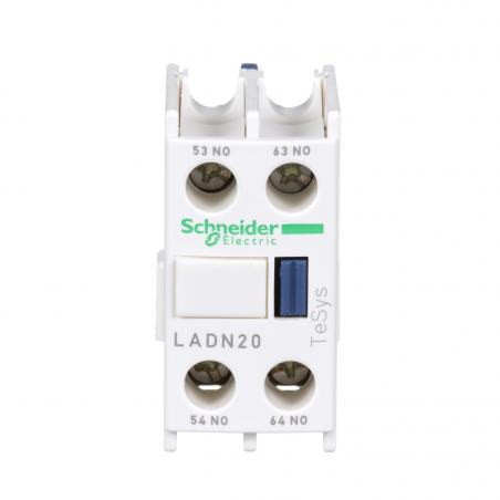 TeSys D bloc contacts auxiliaires frontaux 2F+0O bornes vis-étriers SCHNEIDER LADN20