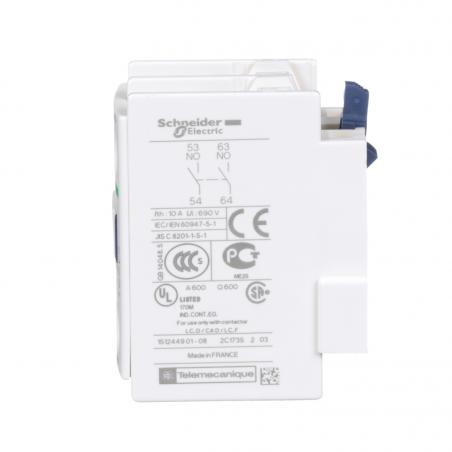 TeSys D bloc contacts auxiliaires frontaux 2F+0O bornes vis-étriers SCHNEIDER LADN20