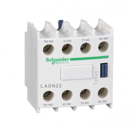 TeSys D bloc contacts auxiliaires frontaux 2F+2O bornes vis-étriers SCHNEIDER LADN22