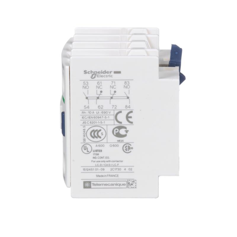 TeSys D bloc contacts auxiliaires frontaux 2F+2O bornes vis-étriers SCHNEIDER LADN22