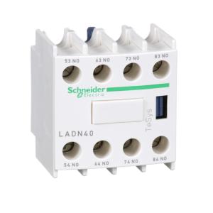 TeSys D bloc contacts auxiliaires frontaux 4F+0O bornes vis-étriers SCHNEIDER LADN40 2