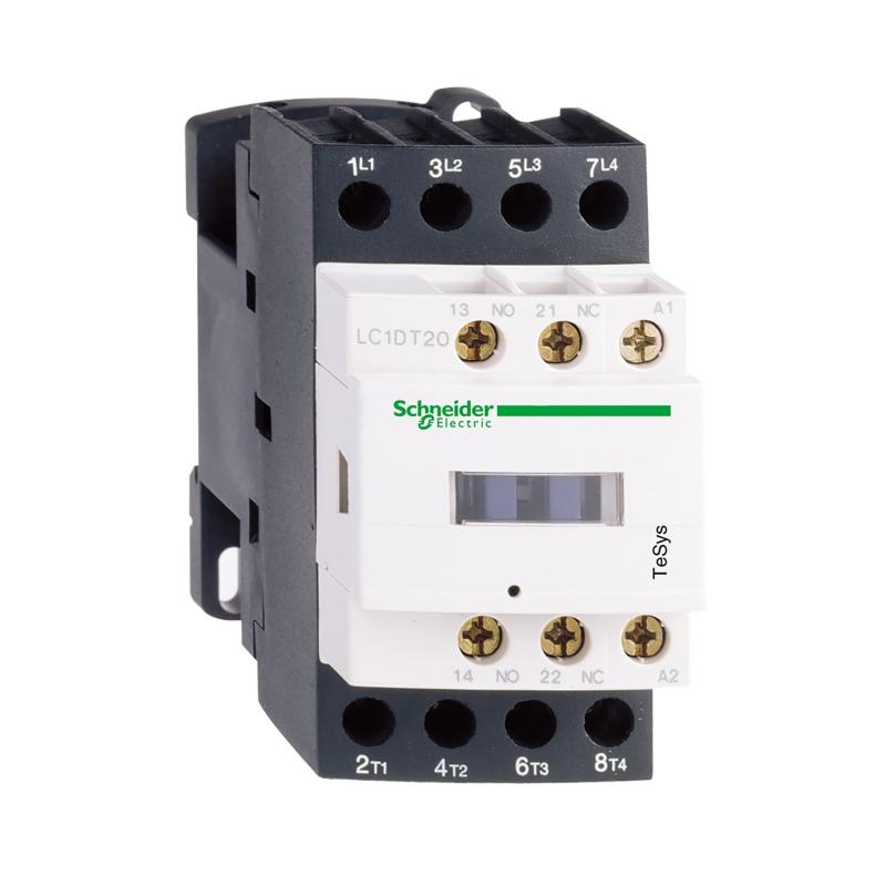 TeSys LC1D contacteur 4P (2F+2O) AC-1 440V 20A bobine 220Vca SCHNEIDER LC1D098M7