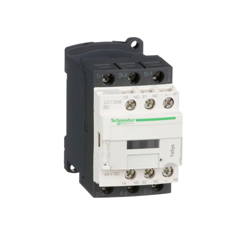 TeSys LC1D contacteur 3P AC-3 440V 9A bobine 24Vcc SCHNEIDER LC1D09BD