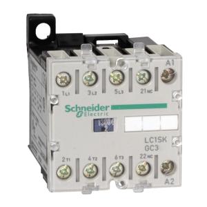 Contacteur TeSys LC1SK 3 Pôles AC-3 400V 9A bobine 230Vca SCHNEIDER LC1SKGC301P7 2