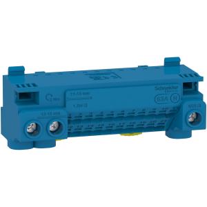 Resi9 bornier neutre 63A + cavalier auto 21x1,5² à 4² vis 3x6² à 25² SCHNEIDER LGYT1N24 2