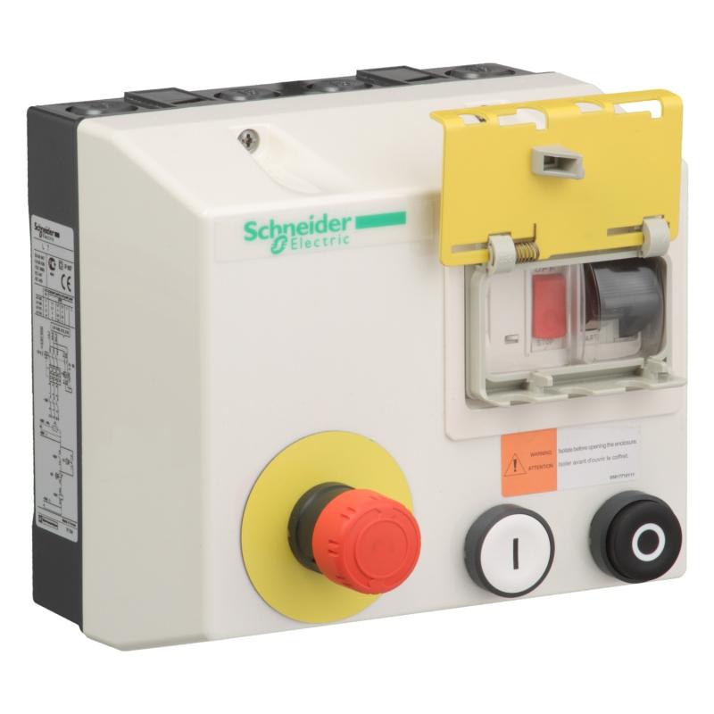 TeSys LJ7K démarr coffret étanche 1 sens 1,5kW 380V cde 24V verrou SCHNEIDER LJ7K06Q708A29