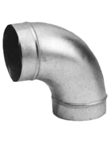 COUDE 90° GALVANISE SPIRACLIM D125 MM-MALE/MALE-UNELVENT 864282 