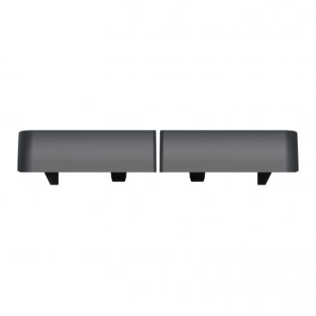 Mureva Styl Enjoliveur 2 demi touche IP55 IK08 gris SCHNEIDER MUR34205