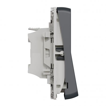 Mureva Styl Bouton poussoir volets roulants composable IP55 IK07 gris SCHNEIDER MUR35042