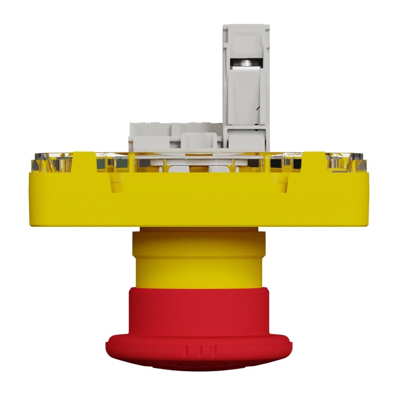 Mureva Styl Arrêt d'urgence 1/4 tour composable IP55 IK07 jaune SCHNEIDER MUR35053