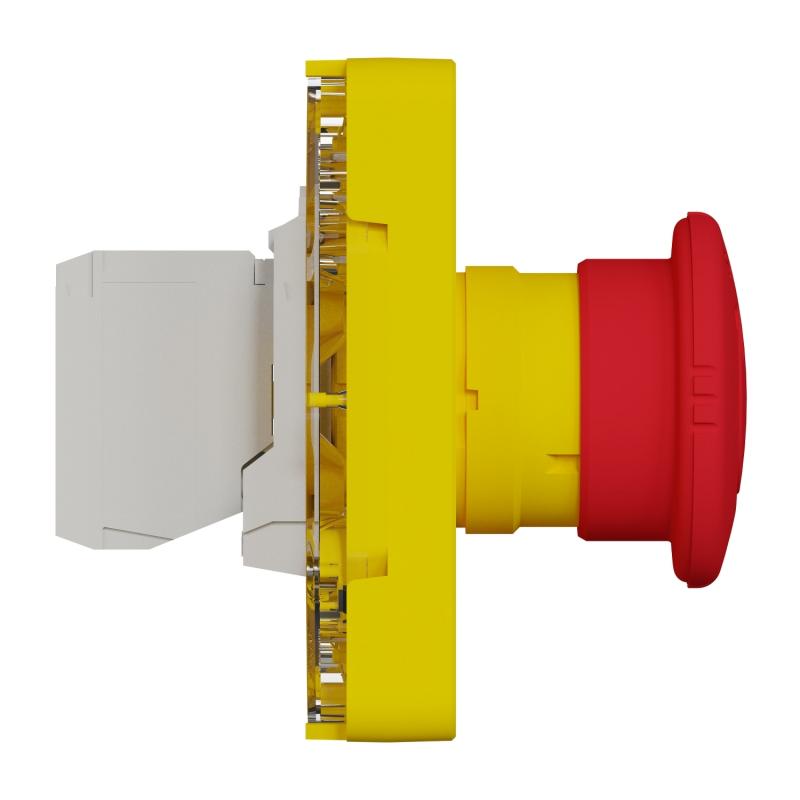 Mureva Styl Arrêt d'urgence 1/4 tour composable IP55 IK07 jaune SCHNEIDER MUR35053