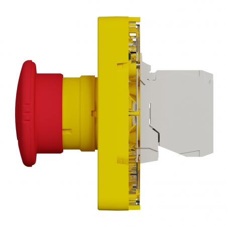 Mureva Styl Arrêt d'urgence 1/4 tour composable IP55 IK07 jaune SCHNEIDER MUR35053