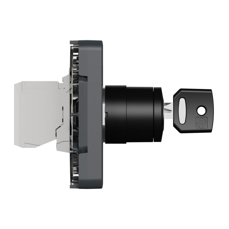Mureva Styl Interrupteur à clé 2 positions composable IP55 IK07 gris SCHNEIDER MUR35062