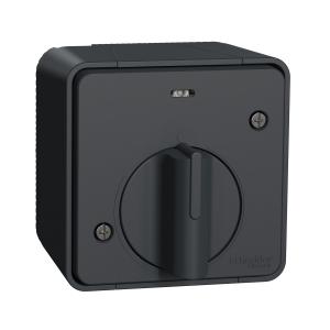 Mureva Styl Interrupteur temporisé LED saillie IP55 IK08 gris SCHNEIDER MUR35067 2