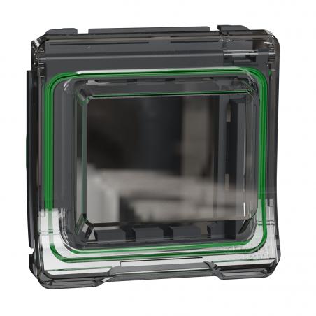 Mureva Styl Adaptateur pour fonction 45X45 composable IP55 IK07 gris SCHNEIDER MUR35110