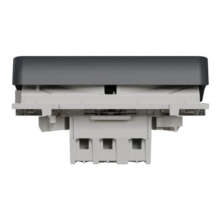 Mureva Styl Bouton poussoir lumineux LED composable IP55 IK08 gris SCHNEIDER MUR35127
