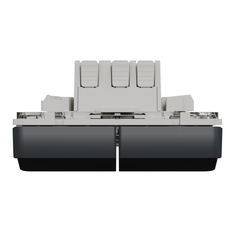 Mureva Styl Dble bouton poussoir lumineux LED composable IP55 IK07 gris SCHNEIDER MUR35228