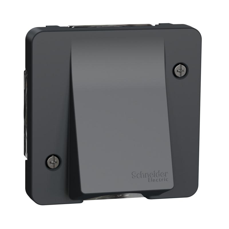 Mureva Styl Sortie de câble composable IP55 IK08 connexion auto gris SCHNEIDER MUR37931