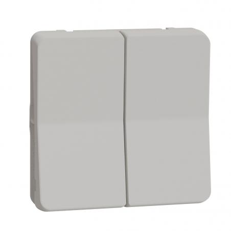 Mureva Styl Double va et vient composable IP55 IK08 blanc SCHNEIDER MUR39022