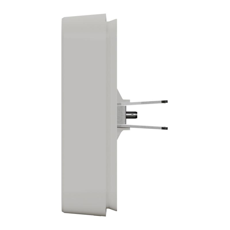 Mureva Styl Cadre 1 poste à griffes encastré IP55 IK08 blanc SCHNEIDER MUR39108
