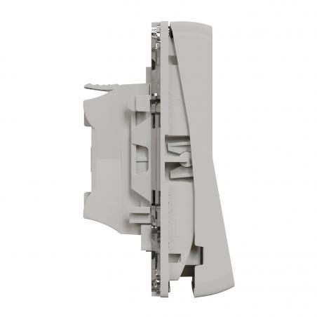 Mureva Styl Bouton poussoir lumineux LED composable IP55 IK08 blanc SCHNEIDER MUR39127