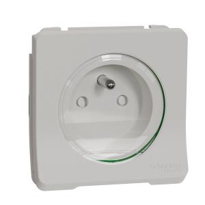 Mureva Styl Prise courant 2P+T composable IP55 IK08 connex auto blanc SCHNEIDER MUR39133 2