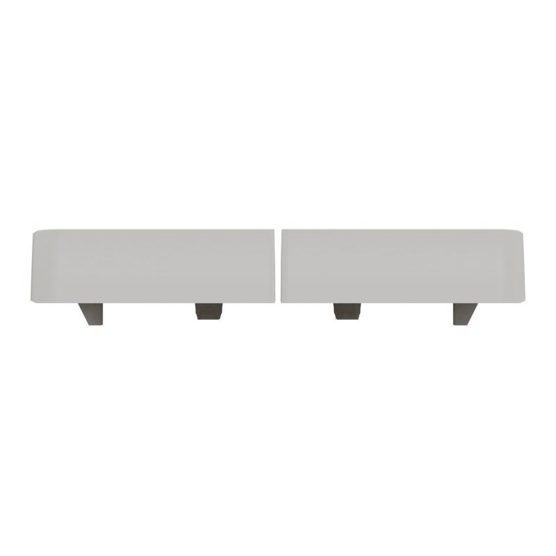 Mureva Styl Enjoliveur 2 demi touche IP55 IK08 blanc SCHNEIDER MUR39205