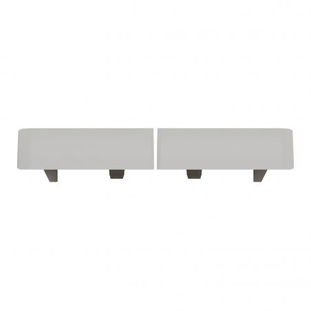 Mureva Styl Enjoliveur 2 demi touche IP55 IK08 blanc SCHNEIDER MUR39205