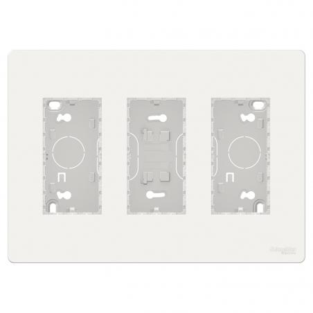 Unica boîte de concentration saillie complète 3 col de 4 mod Blanc SCHNEIDER NU123418