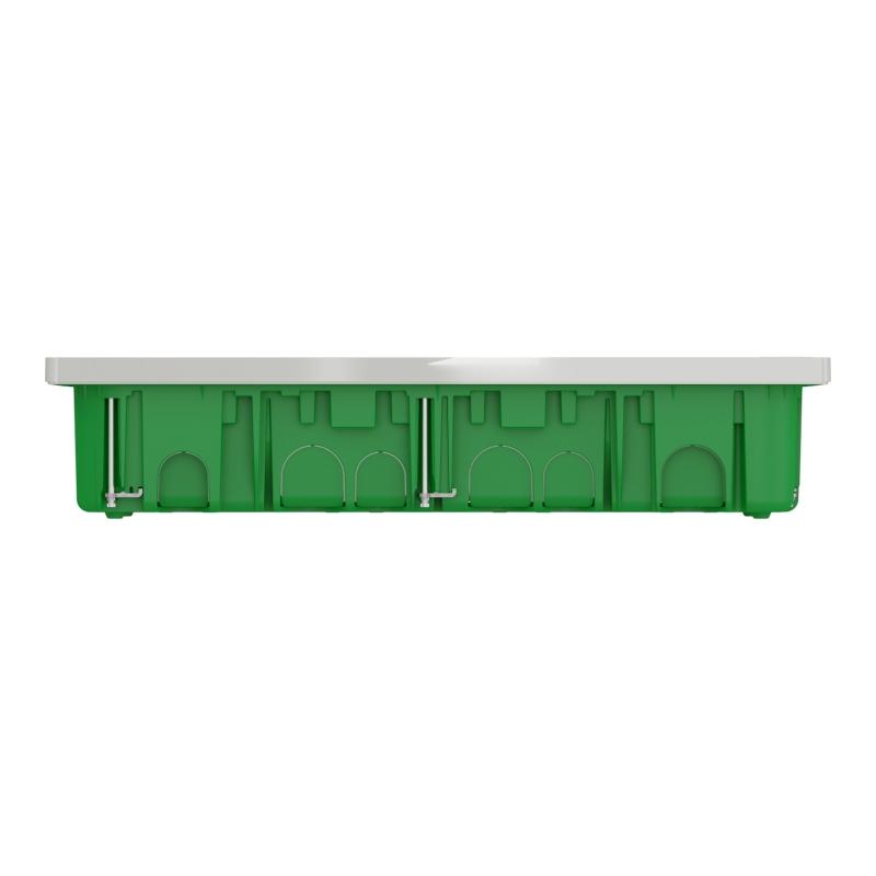 Unica boîte de concentration encastrée complète 2 col de 10 mod Blanc anti SCHNEIDER NU171020