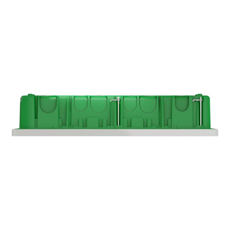 Unica boîte de concentration encastrée complète 2 col de 10 mod Blanc anti SCHNEIDER NU171020