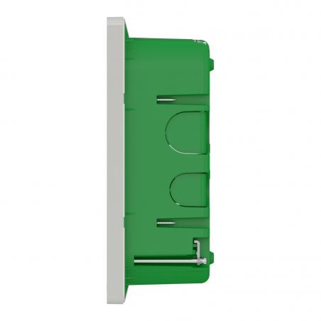 Unica boîte de concentration encastrée complète 2 col de 10 mod Blanc anti SCHNEIDER NU171020