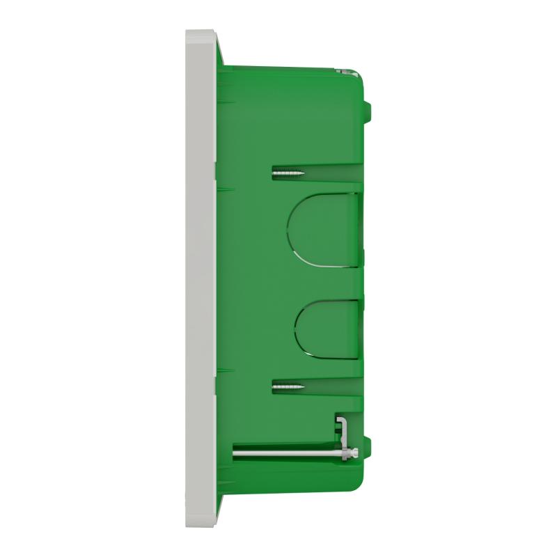 Unica boîte de concentration encastrée complète 2 col de 10 mod Blanc anti SCHNEIDER NU171020