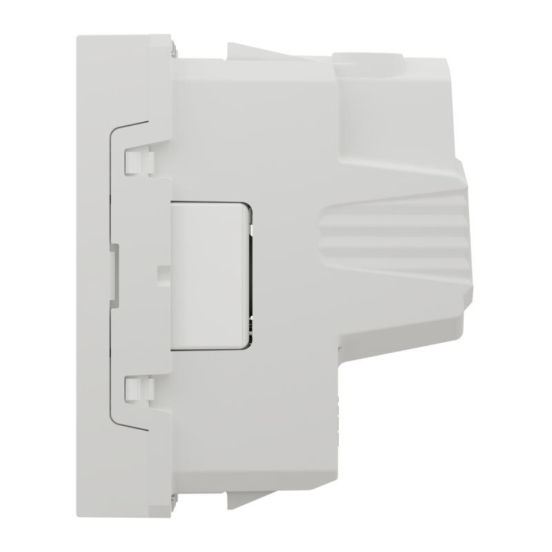 Unica prise 2P bornier à vis 2 mod Blanc méca seul SCHNEIDER NU303318