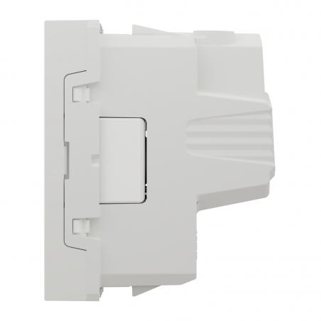 Unica prise 2P bornier à vis 2 mod Blanc méca seul SCHNEIDER NU303318