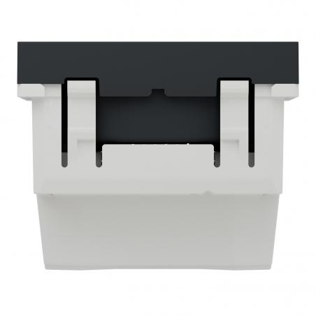 Unica prise 2P bornier à vis 2 mod Anthracite méca seul SCHNEIDER NU303354