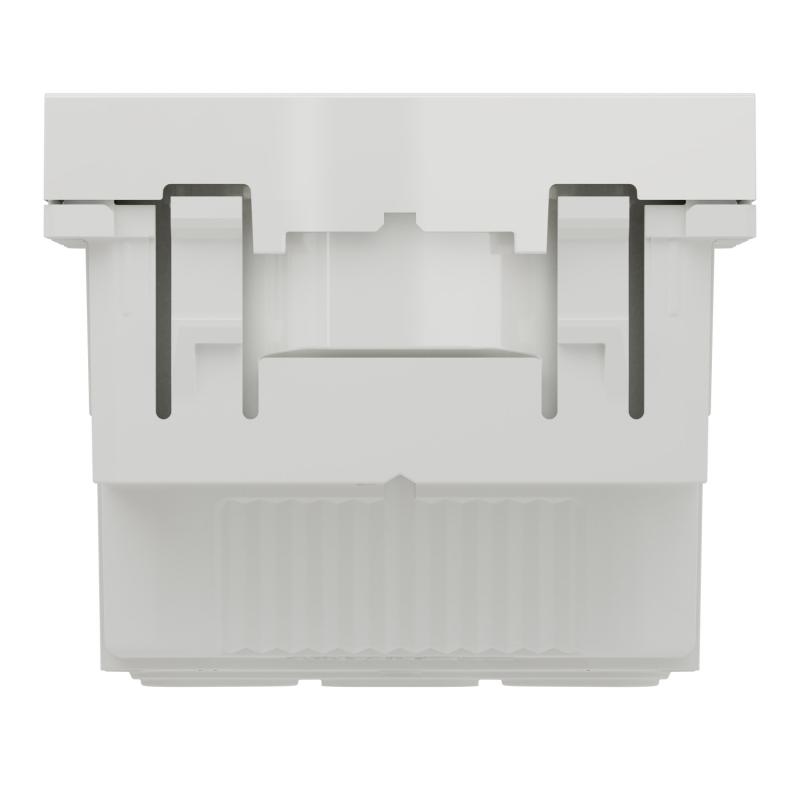 Unica prise 2P+T FR 90° affleur raccord rapid Blanc anti méca seul SCHNEIDER NU305220