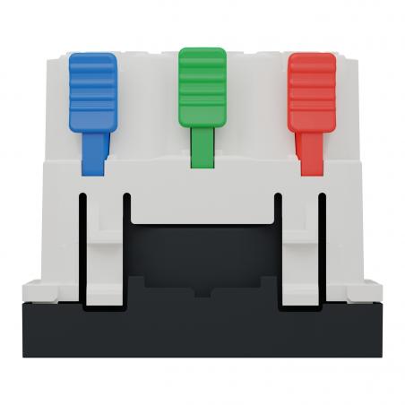 Unica prise 2P+T FR 90° affleurant raccord rapide Anthra méca seul SCHNEIDER NU305254