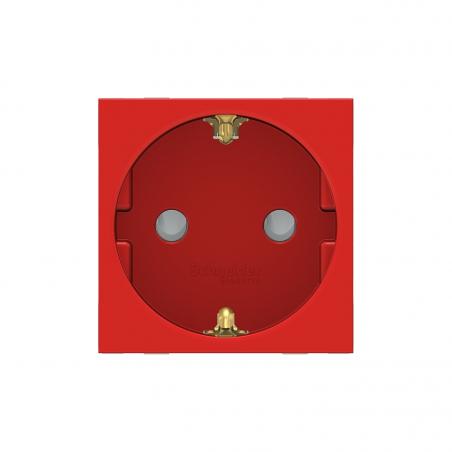 Unica prise 2P+T DE connexion rapide Rouge méca seul SCHNEIDER NU305703