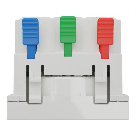 Unica prise 2P+T FR 90° goulotte connex rapid Blanc anti méca seul SCHNEIDER NU305920T