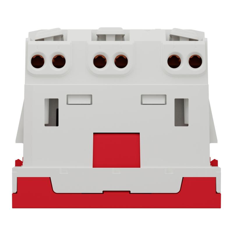 Unica prise double 2P+T FR 45° goul connex rapide Rouge méca seul SCHNEIDER NU306903T